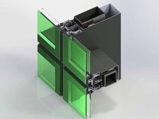 Reinforced curtain wall view system CT68