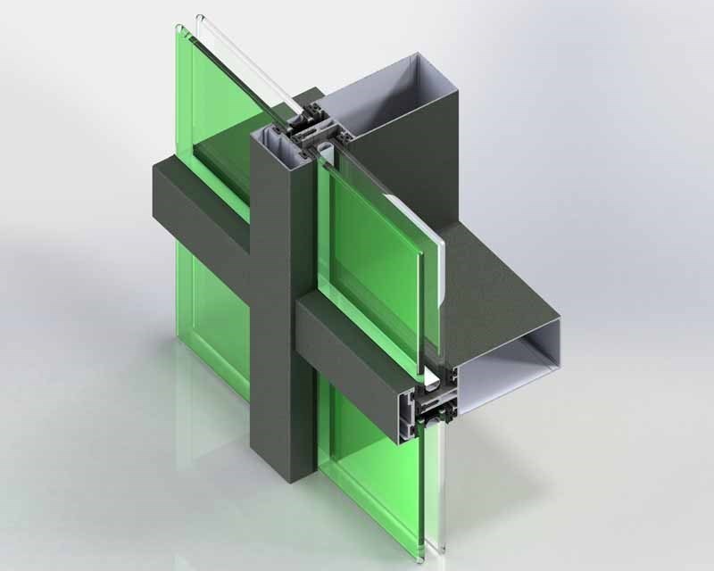 F50 Curtain Wall Reinforced Façade View System (Cover)
